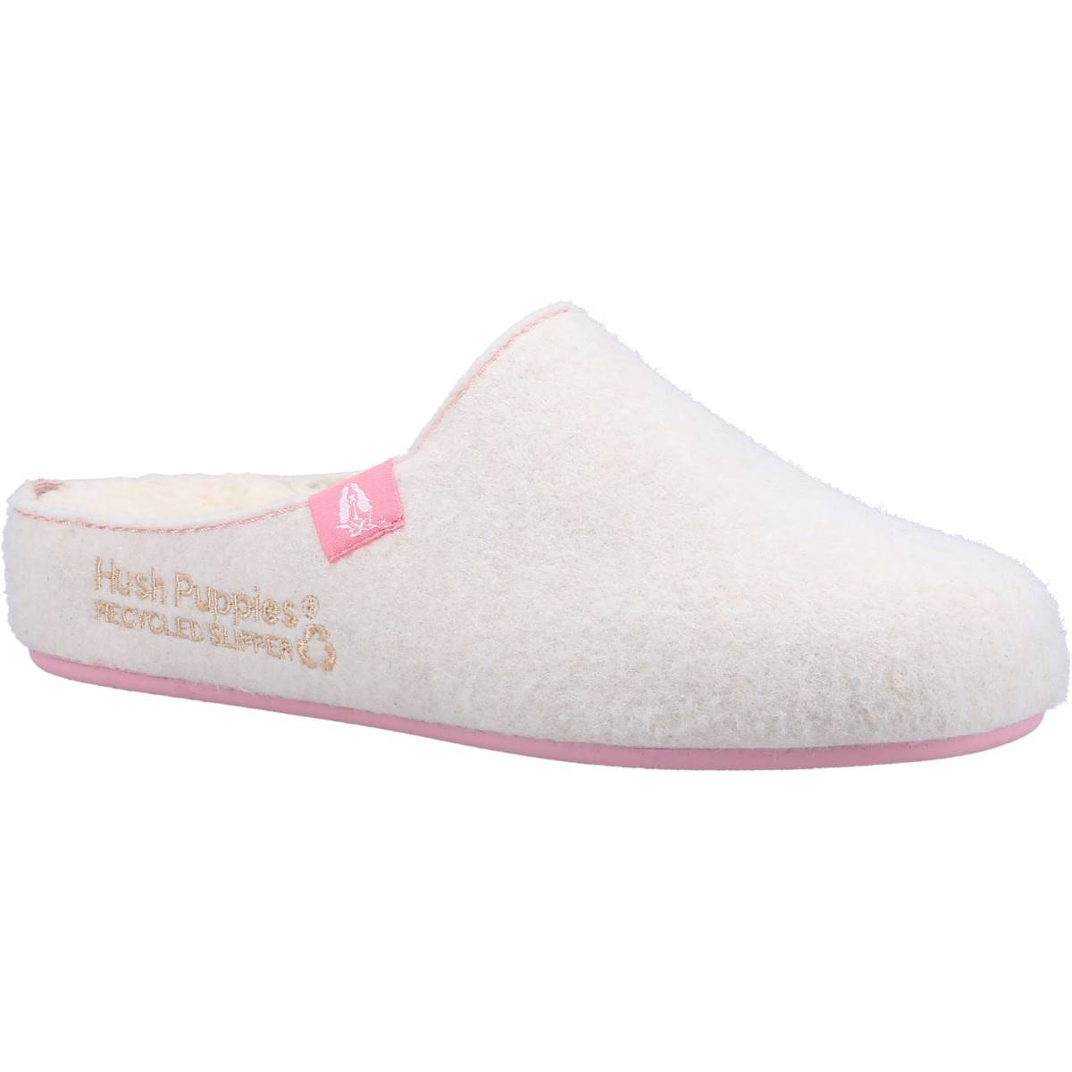 Hush Puppies The Good Slipper Beige Womens slippers HPW1000-189-5 in a Plain Textile in Size 6